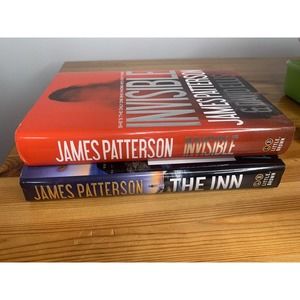 James Patterson Hardcover 2 Book lot, The Inn and Invisible, Little, Brown